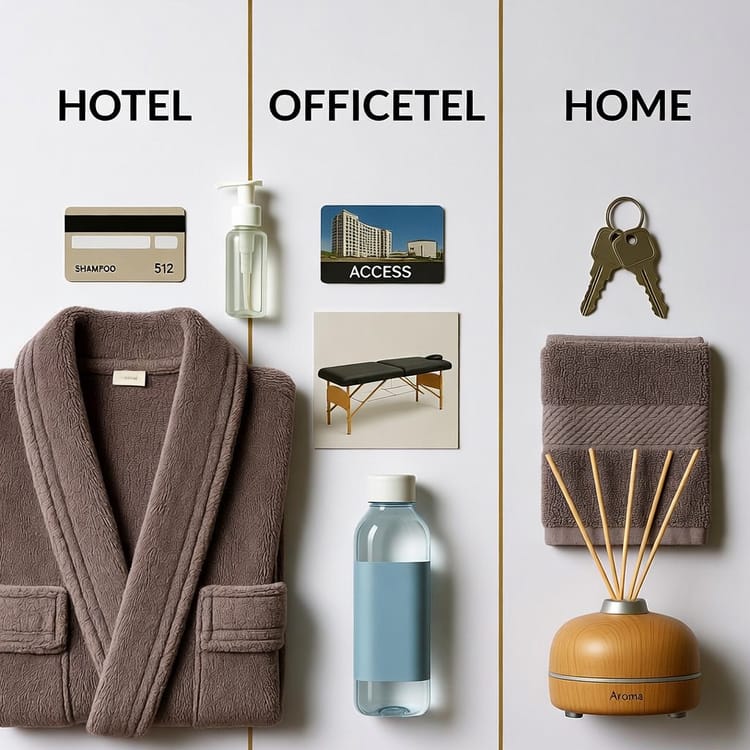 호텔 vs 오피스텔 vs 자택, 어디서 받는 게 제일 좋을까? (장단점 완벽 비교)